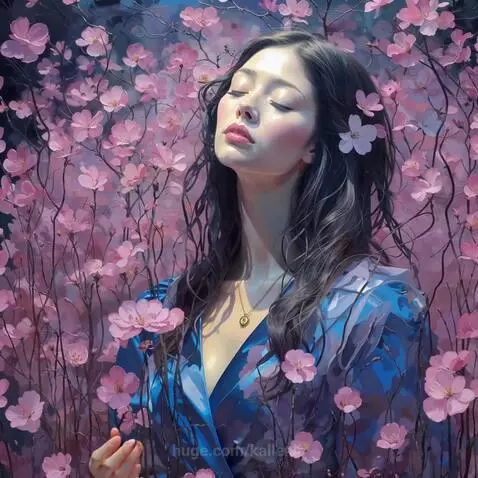 Woman in the Flowers by kallenia