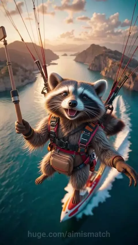 Raccoon Paragliding Experience by aimismatch