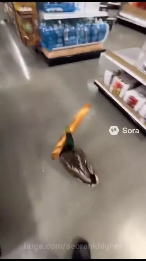 Duck steal a baguette by seorankhigher