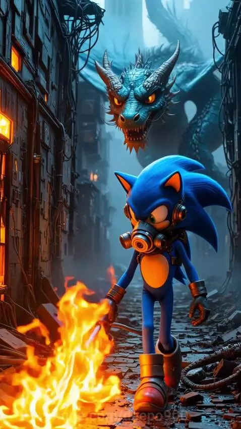 Sonic's Lonely Night: A Dark City Run by deepo900