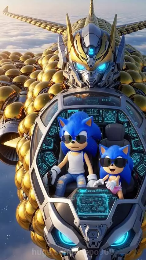 Flying air Jet own SONIC by deepo900
