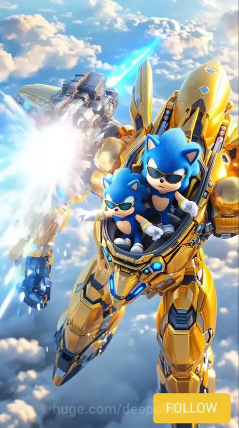 Sonic Iron man jet fighter by deepo900