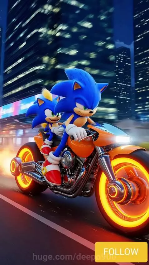 Sonic Orenge colour new bike by deepo900
