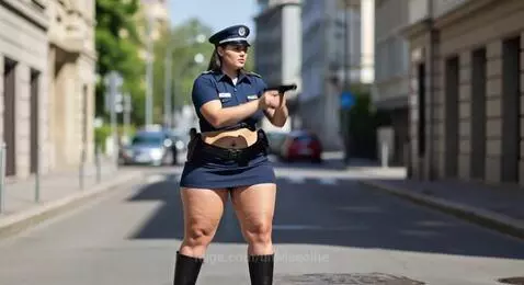 Sexy BBW Policewoman by unwiseelite