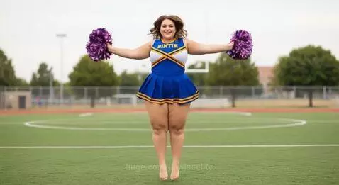 Chubby Cheerleader by unwiseelite