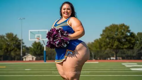 Chubby Cheerleader by unwiseelite