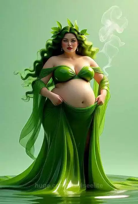 BBW Green Godess by unwiseelite