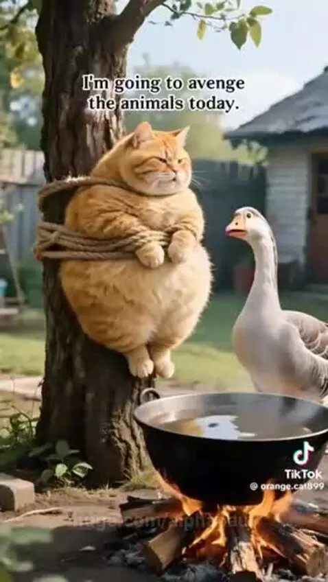 Orange cat cracks me up a lot😂😅 by alphapaul