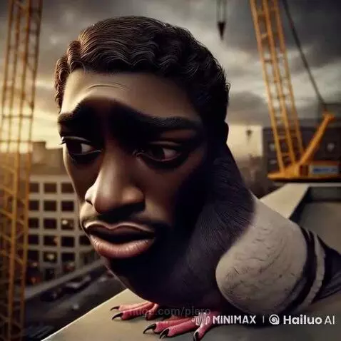 This little bird with human features makes me tender... 💕 by piero