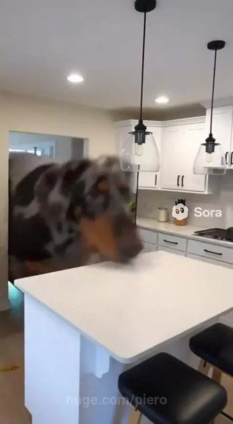 Look this fat dog ... He's gone crazy by piero