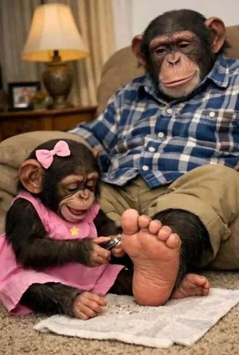 Doing a pedicure for Dad ain't bad by ziik