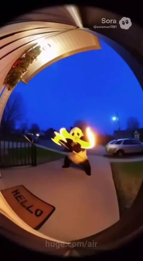 Kung fu axe panda 😅😅 by air