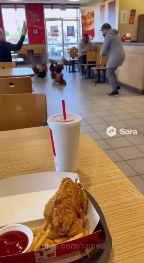 Chickens in kentucky, they have no idea 😭😂 by speed