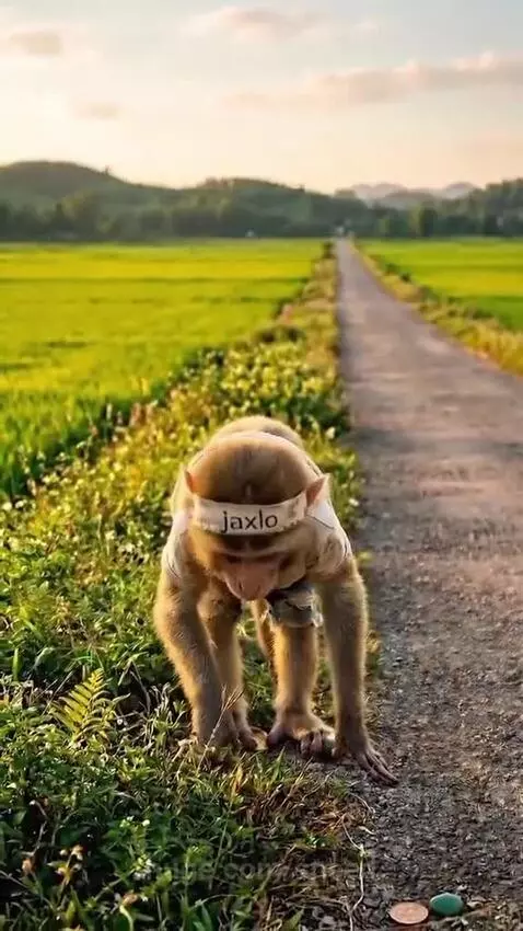 Monkey helps baby Goat save her mother from kidnappers by speed