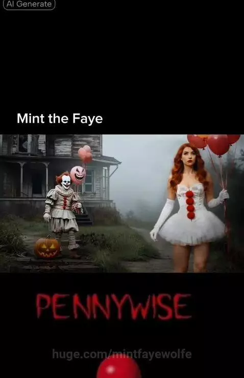 Faye and pennywise by mintfayewolfe
