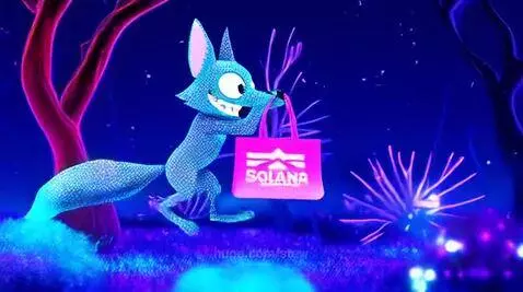 Sly Fox Steals Solana Coin Bag by stew