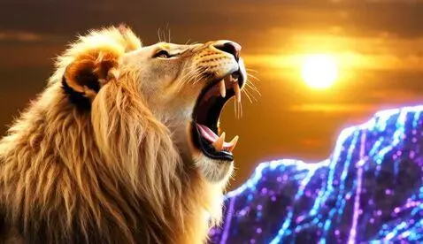 Majestic Bitcoin Roar: The Lion of Crypto by stew