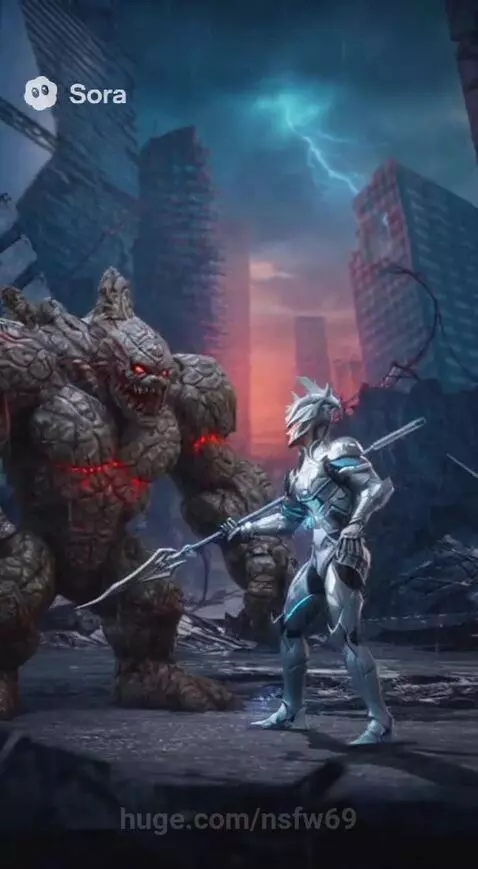 Silver Sky Warrior Vs Golum by nsfw69