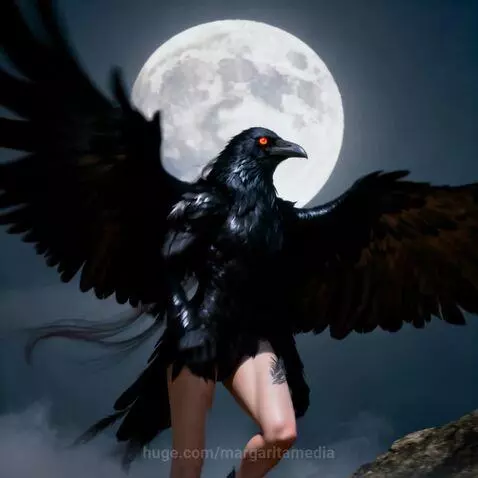 Crow creature by margaritamedia