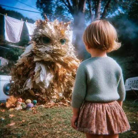Leaf monster by margaritamedia