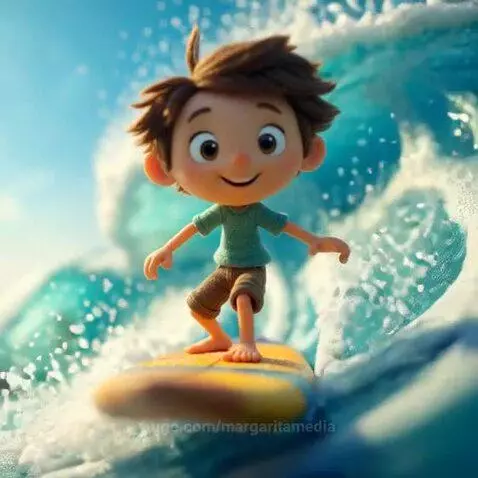 Tiny surfer by margaritamedia