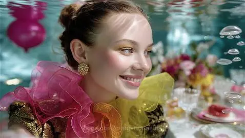 Under water tea party by margaritamedia