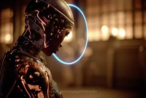 Rose Gold Cyborg by margaritamedia