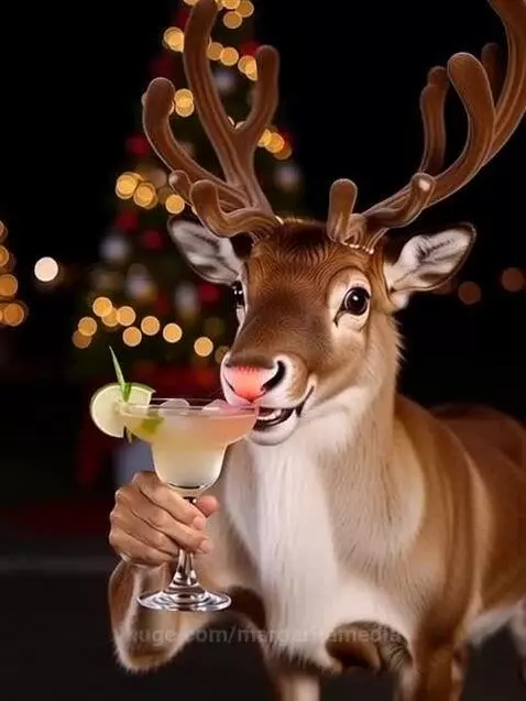 Rudolph Cheers by margaritamedia