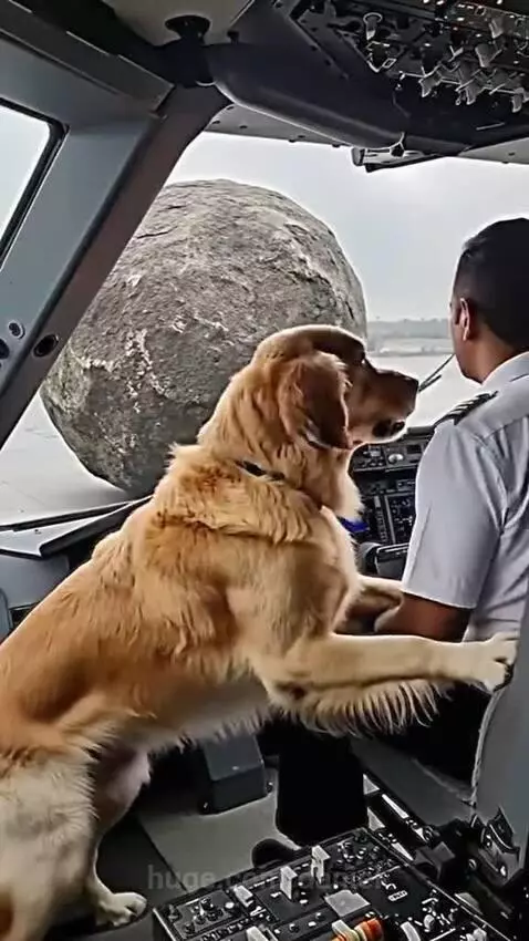 Dog saved the whole plane from a disaster 🫡❤️ by daniel