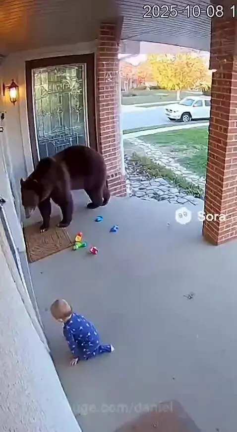 Hero Dog Saves Baby From Bear by daniel