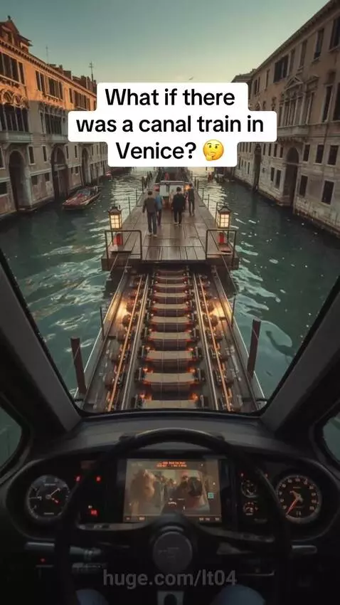What if there was a canal train in Venice? 🤔 by lt04