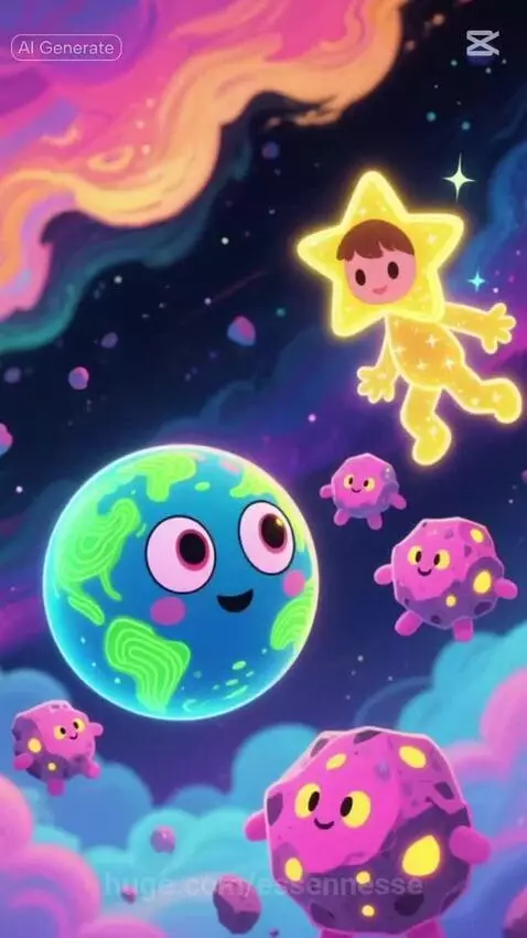 Cosmic paint fight by essennesse