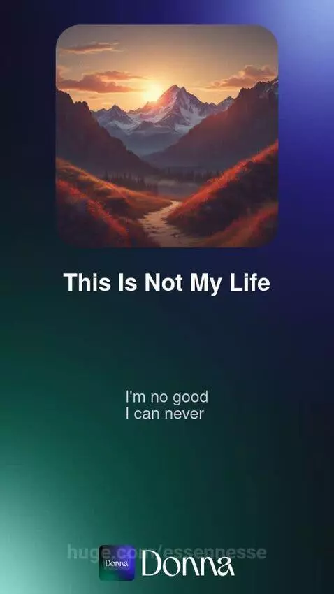 This is not my life by essennesse