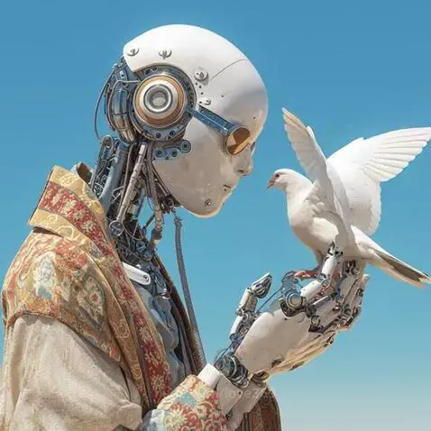 AI learns from our compassion and creativity, humanity rises by love369