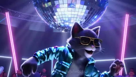 Disco party with the dogs by john001