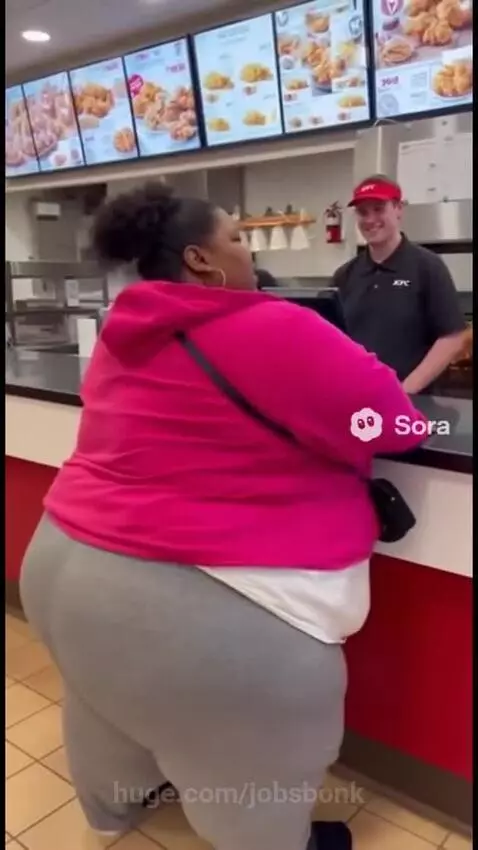 Cashier was laughing even before she fell by jobsbonk