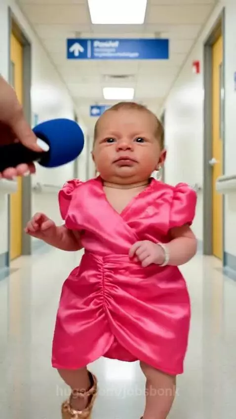 Baby wears her mum earring by jobsbonk