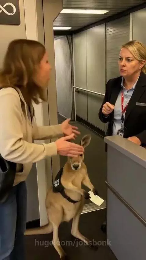 What the kangaroo doing there? lol😂😂😂 by jobsbonk