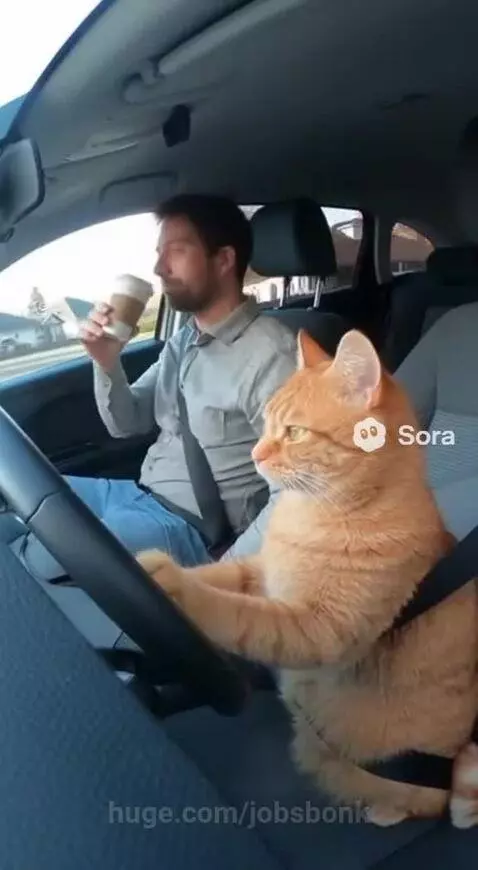 Cat driver ✅ by jobsbonk