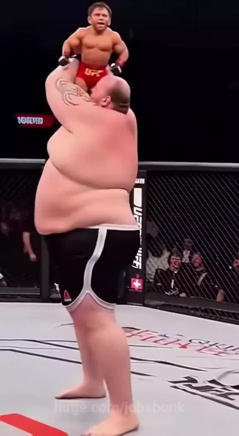 Giant vs dwarf, insane fight I never thought expected by jobsbonk