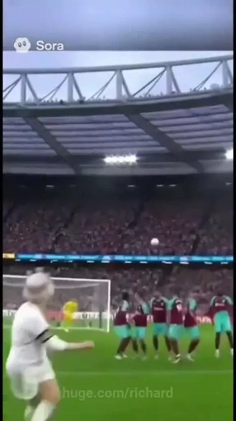 Queen Elizabeth scores an insane free kick by richard