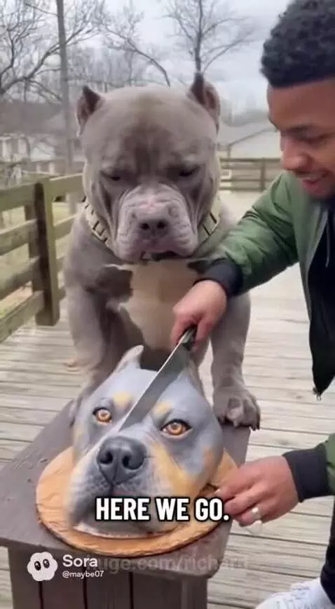 Dog couldn’t believe his eyes by richard