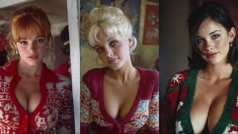 Christmas Sweater Puppies by cheesecake