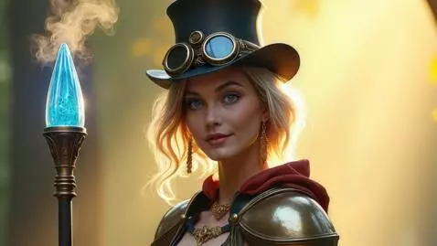 Steampunk Warrior Queen in Full Battle Mode by mishellerayna