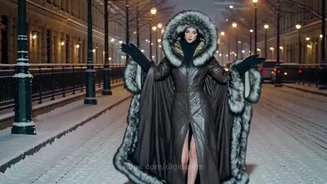 Winter robe with "bat-wing" Silhouette - "PF Hulda" Test 1 by digidelete