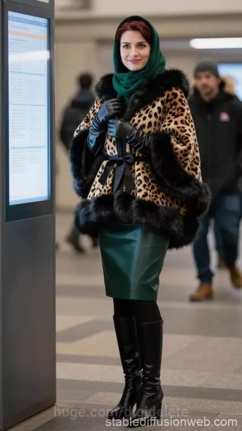 Meeting with a winter stranger at a subway station (Base ima... by digidelete