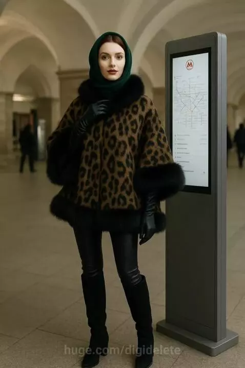 Meeting with a winter stranger at a subway station (Base ima... by digidelete