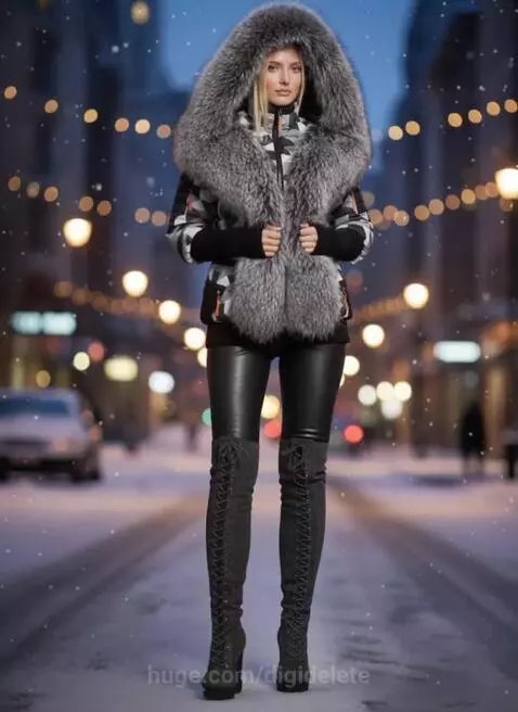 Woman's winter jacket AI-concept. by digidelete