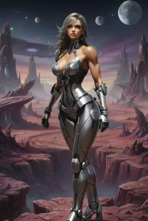 Android girl by evgen