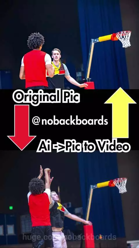 No Backboard Basketball - Still Pic to Video by nobackboards
